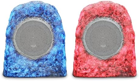 Ion Audio Glow Rocker ™ Pare-Полнење на отворено Bluetooth®️-овозможени звучници со стерео-врска.