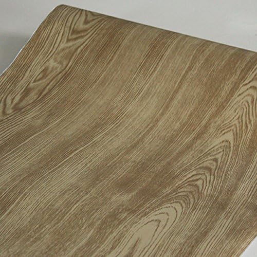 Yifely ретро дрво жито полица за лагер за декор на кабинетот Лесно нанесете само-лепен мебел заштитна хартија 17,7 инчи на 13 стапки