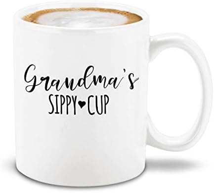 Shop4ever® Си -чаша баба Сипи Керамички кафе кригла Крига за бременост Подарок за нова баба