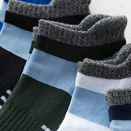 Машки глужд атлетски ниски сеци чорапи за мажите спортски пакет со перница 5