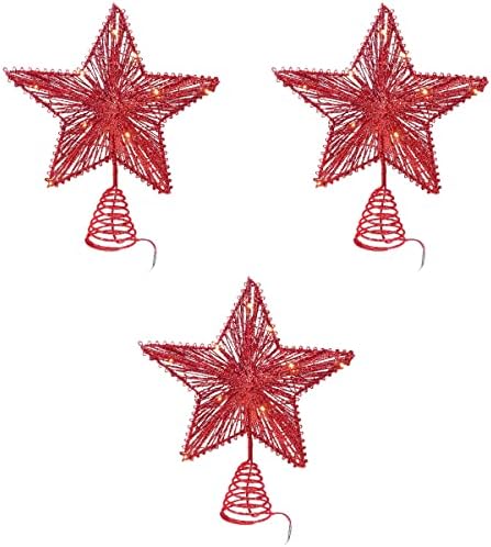 3 парчиња украси за елката за новогодишна елка- светло во форма на дрво Божиќ, домашно украсување на забави