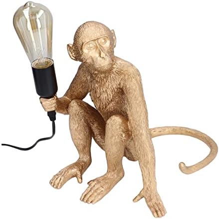 Акуто мајмуни светла, светла на мајмуни живописни лесни заменливи практични практични атрактивни декоративни ламби за библиотечен