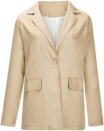 Ruziyoog женски официјални блејзери случајни кратки/долги ракави отворени предни канцелариски јакни за лаппел јака копче до палто блејзер
