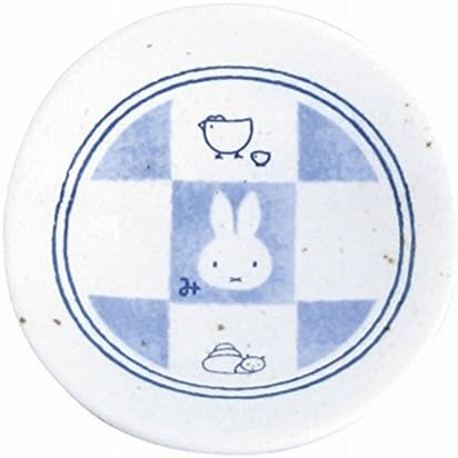 金正 陶器 Miffy Јапонски прибор за јадење на кари карирани стапчиња за јадење, 4,5 см, бело