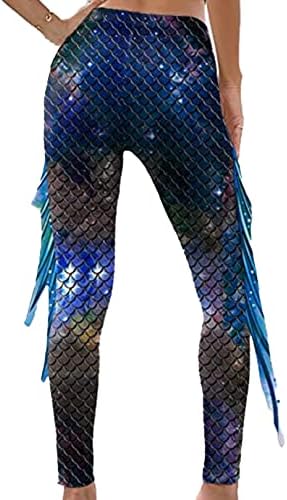 Здхор жена риба скала сирена тесни хеланки панталони за Ноќта на вештерките јога танцувачки тренинг фитнес пантолони пантолони панталони