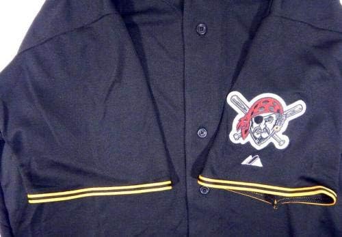 2015 година Питсбург Пирати празно Игра издадена црна маичка Камо 50 705 - Игра користена МЛБ дресови