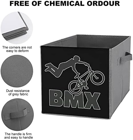 BMX Велосипед Склопувачки Канти За Складирање Основи Преклопување Ткаенина Коцки За Складирање Организатор Кутии Со Рачки