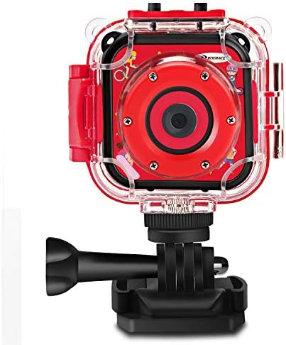 Prograce Kids Camera Camera Водоотпорна играчка за подароци - Деца дигитална видео камера Подводна камера за деца 1080p Camcorder