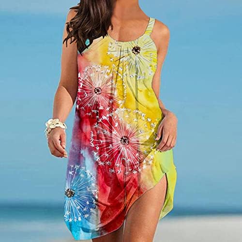 Западен Фустан За Жени, Цветни Графички Преголеми Камизоли На Вратот На Екипажот Фустан Летни Фустани За Плус Жени 2023