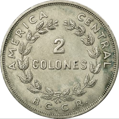 1968-1978 2 Колони Костарика монета. Голема и привлечна паричка со национални симболи на Костарика. 2 колони оценети од продавачот.