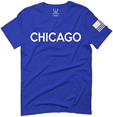 Град Чикаго класичен дизајн Илиноис за мажи маица