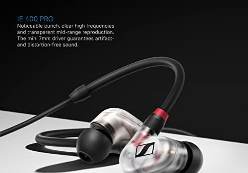 Sennheiser Pro Audio In- Ear Audio Monitor, IE 400 Pro Clear