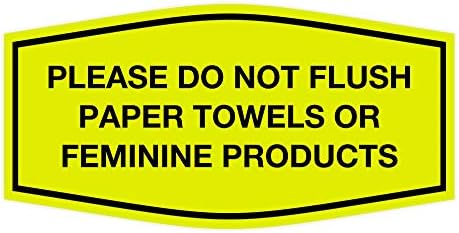 Знаци bylita фенси, ве молиме, не испуштајте хартиени крпи или знак за женски производи - мал