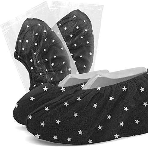 Чевли ги покрива еднократните брои 50 брои - 25 индивидуално завиткани парови - заштитници за печатење на starвезди за чизми,