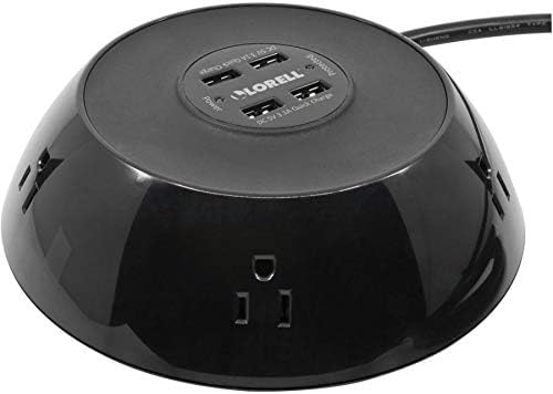 Lorell Compact 5-Outlet USB Power Pod