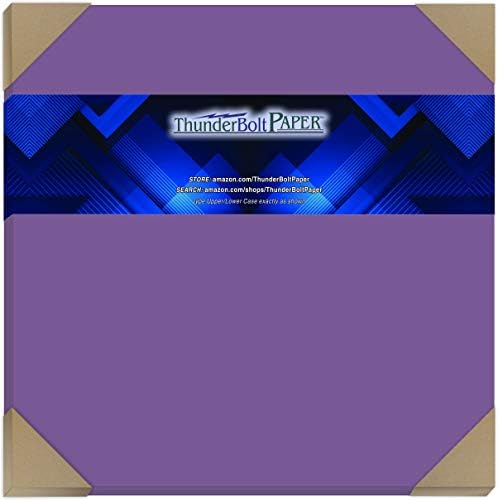 25 Bright Purple Cardstock 65lb Cover Paper 12 X 12 STRAPBOOK албум | Големина на капакот - Светли бои од Thunderbolt Paper
