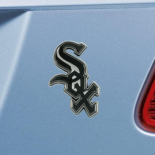 FanMats 26550 Chicago White Sox 3D Chrome Metal Auto Auto Amblem