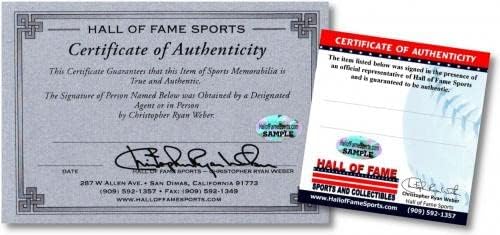 Yhence brazoban hand потпишана автограмирана бејзбол Лос Анџелес Доџерс - Автограмирани бејзбол
