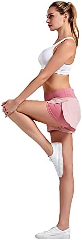 Жени шорцеви јога фитнес спорт Брзи шорцеви со џебови за сушење шорцеви 3xL јога панталони со џебови за жени