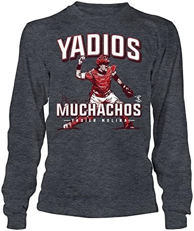 Fanprint Yadier Molina T -Shirt - Yadios Muchachos - Longsleeve Tee/темно сива/L