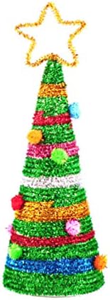 Toyandona Craft Toys Christmas DIY дрво занаетчиски комплети Божиќ Chenille стебла за Божиќни дрво занаети украси Десктоп додатоци