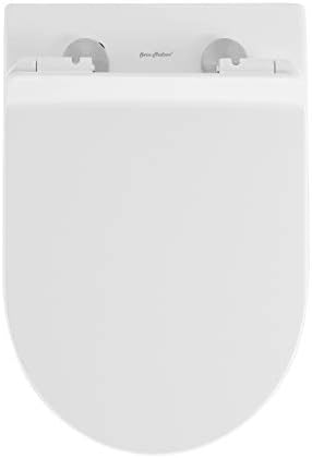 Швајцарскиот Медисон добро изработен засекогаш SM-WT514 Свети Тропец назад во wallидниот тоалет во сјајно бело