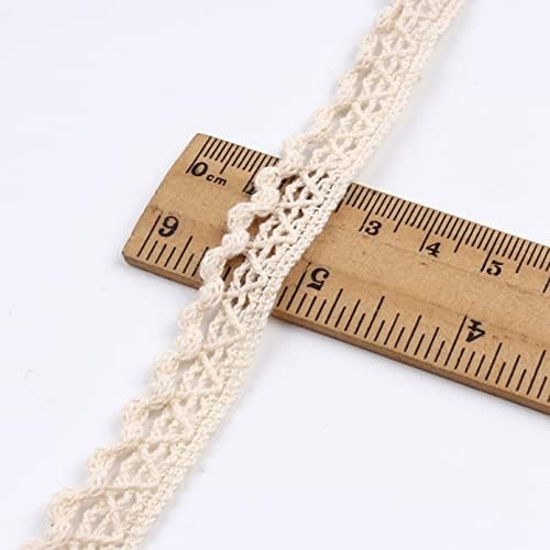 13мм 20 јарди извезени памучни чипка исечоци рачно изработени додатоци за облека DIY памучна лента за шиење ткаенина материјал