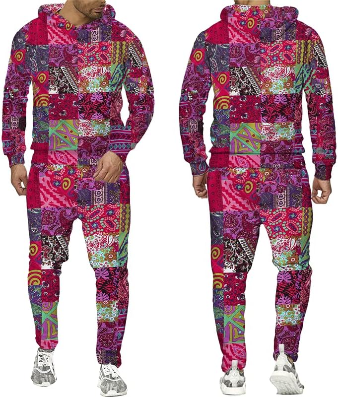 Пролетна есенска шема 3Д печатени дуксери и панталони поставени џемпери за џемпери на харајуку пулвер
