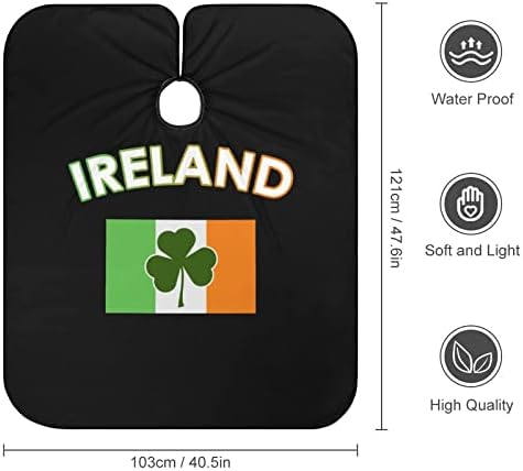 Ирска Ирско Знаме Зелено Денот На Свети Патрик Детска Фризура Кејп Фризер Престилка Со Прилагодлив Капак За Сечење На Косата