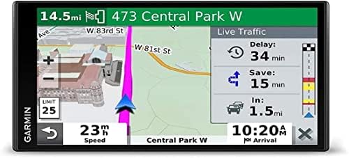 Garmin DriveSmart 65 &засилувач; Сообраќај: GPS Навигатор со 6.95 инчи Дисплеј, Без Раце Повик, Вклучени Сообраќај сигнали И Информации за
