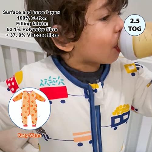 Муму Бебе Дете Вреќа За Спиење Со Стапала Бебе За Носење Ќебе со 2-Насочен Патент 3М-5Т