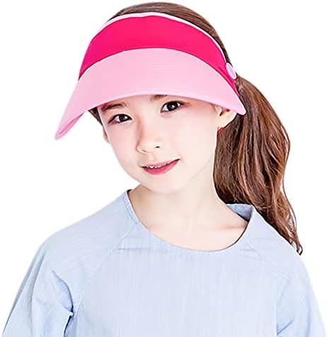 Момчиња девојчиња Сонце визир капаче за дишење широки спортови капачиња УВ заштита прилагодлива капа за голф пакувања со цртана