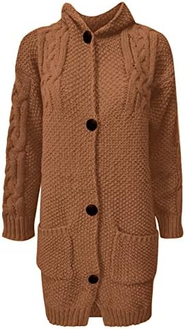 Женски зимски качулки со долги џемпери со џемпер со отворена тока јакна со долг ракав топол пролет есенски џебови блуза