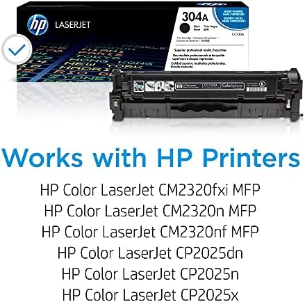 HP 304a Црн Тонер Кертриџ | Работи Со HP Боја LaserJet CM2320 MFP, HP Боја LaserJet CP2025 Серија | CC530A