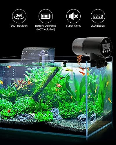 Автоматски фидер за риби во Никру, програмабилен диспендер за храна со електрична риба за аквариум резервоар, фидер за тајмер за одмор