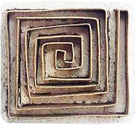 Кралскиот Крафт плоштад месинг дрвени марки за блок печатење на глина, грнчарија, ткаенина BCTAG001