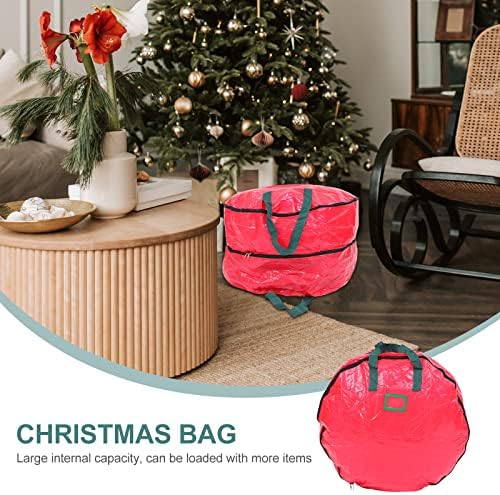 Кесјо Божиќна Торба За Складирање Венци Премиум Тркалезна Торба За Складирање Божиќна Венец Венец Декорација