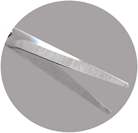 6 ножици од не'рѓосувачки челик од 3-прсти со црна пластична рачка: