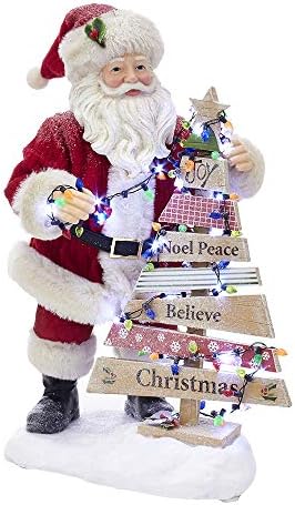 Курт С. Адлер Курт Адлер 11,5-инчен фабриче Осветлена новогодишна елка Дедо Мраз, Мулти
