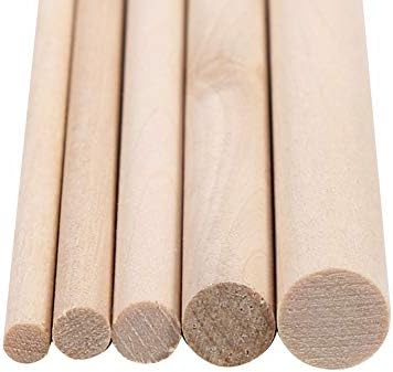 Пилипан 10 парчиња Даул прачки дрвени стапчиња дрвени шипки на даул, дрвени уметности занаетчиски стапчиња, недовршени бамбус стапчиња