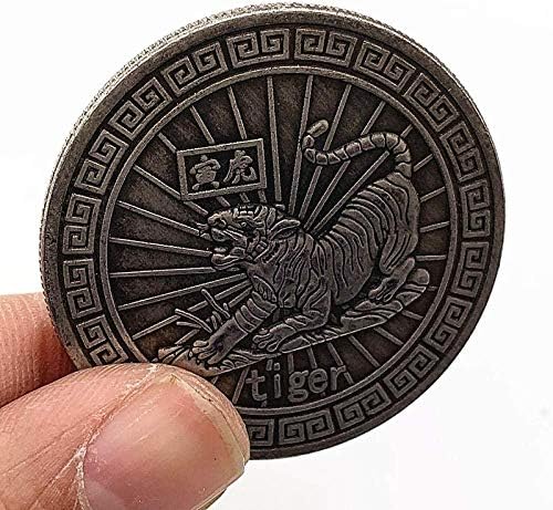 Кинески Хороскопски Животно Тигар Куче Свиња Змија Месинг Стариот Антички Сребро Комеморативна Монета Хронограф Сребрена Монета За Домашна Соба