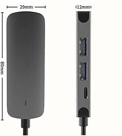 CUJUX ЦЕНТАР USB C Центар Адаптадор 4 Ем 1 para USB 3.0 Компативел Para Прекинувач USB-C Tipo C 3.0 Делител