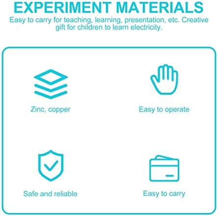 Батерија 10 Бакарни и цинк прачки Парови Цинк Бакар Електрода Лента Овошје Моќ Научен Експеримент Бакар Додатоци Снабдува Бакар Сулфат