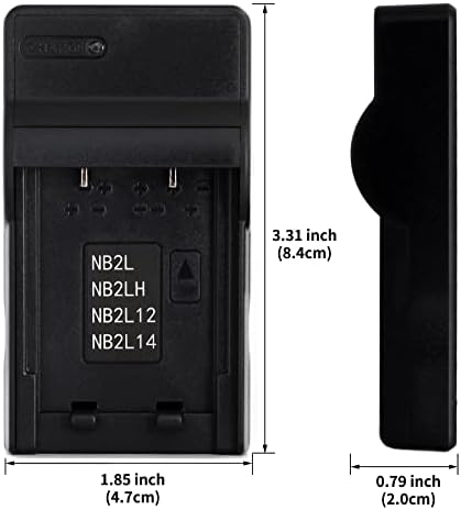 NB-2L USB полнач за USB за Canon EOS 350D 400D Optura 30 40 50 500 PowerShot G7 G9 S40 S45 S50 S60 S70 S80 ZR100 ZR200 ZR500