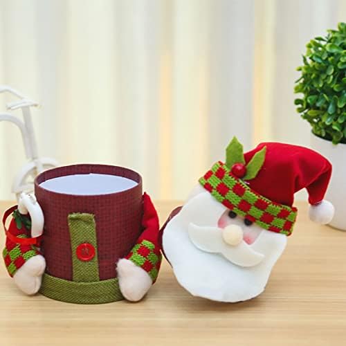 Кутија За Подароци За Дедо Мраз Кутија За Бонбони Од Хартија За Хартија Бадник Кутија За Јаболка Подароци За Складирање На Домови Подароци