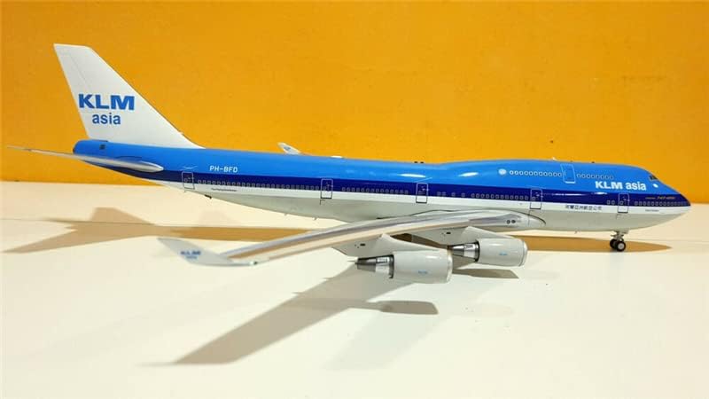 Inflate 200 klm Азија за Boeing 747-406M PH-BFD со Stand Limited Edition 1/200 Diecast Aircraft претходно изграден модел