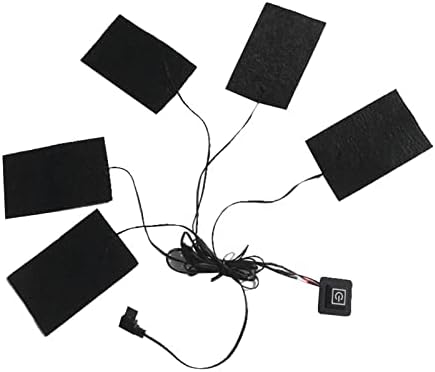 Електрична подлога за греење чувајте топол USB есен зимски елек за греење на силен црна боја