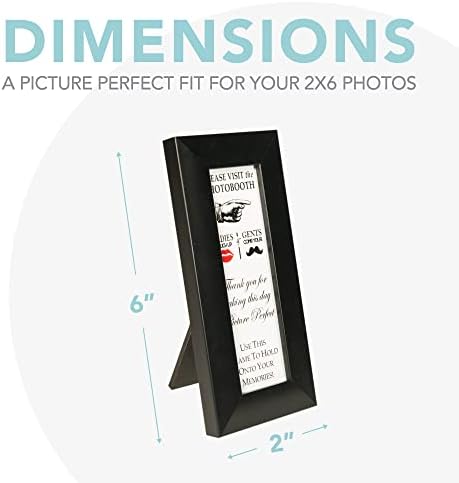Рамки за фото штанд - Премиум црна дизајнерска фото штанд рамка 2x6