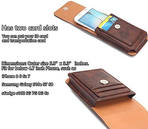 Случај За Носење Телефон, Џеб Клип 5.5 Универзална Футрола Торбичка Картичка Слот Ротација Ремен Клип Случај || Компатибилен Со iPhone