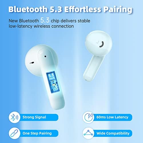 ГИЕЦ Безжични Слушалки Bluetooth Слушалки Откажување На Бучава Со Куќиште ЗА Полнење IP55 Водоотпорен Стерео Звук Безжични Слушалки Во Уво Спорт